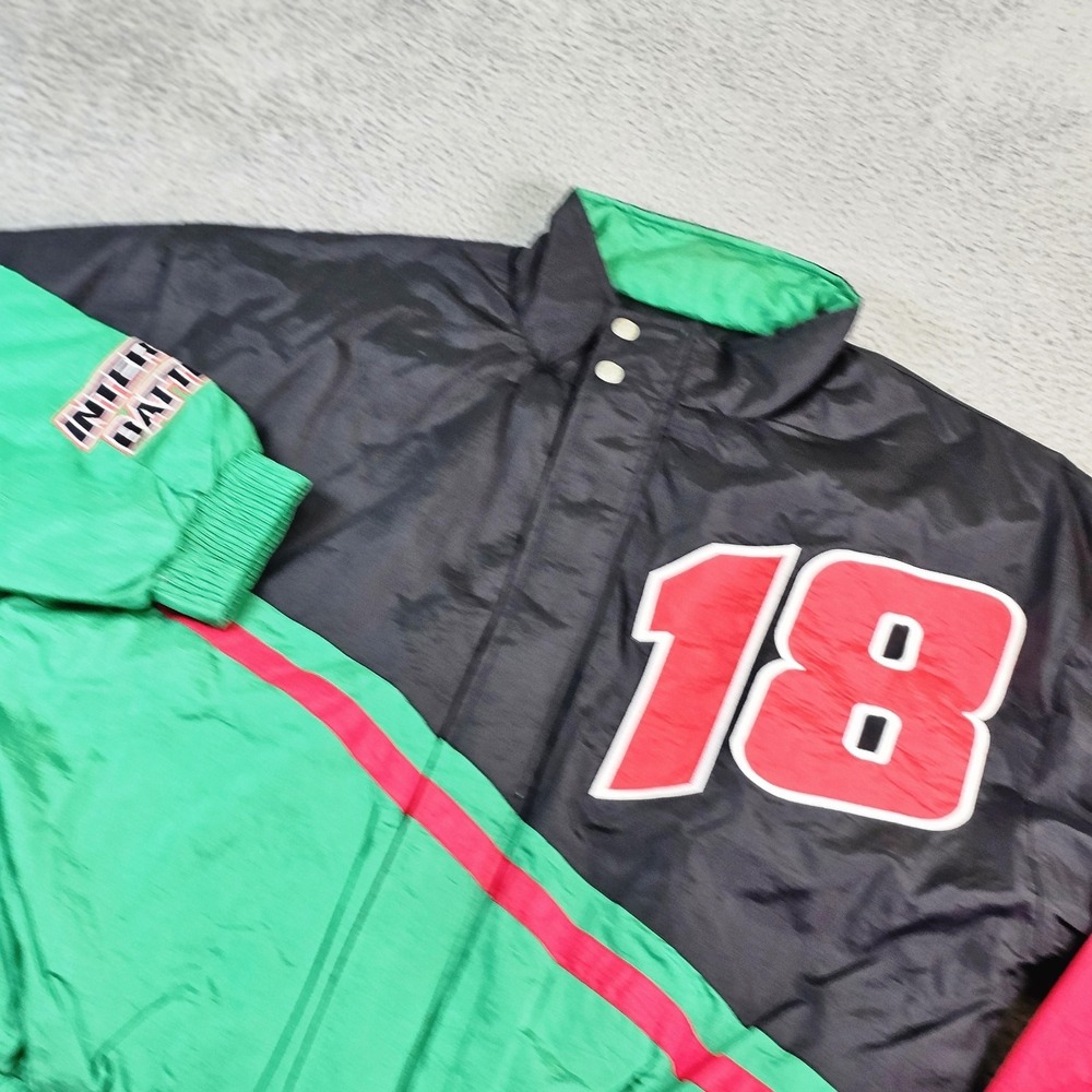 Vintage Bobby Labonte 18 Jacket Mens 2XL NASCAR Interstate Batteries Chase
